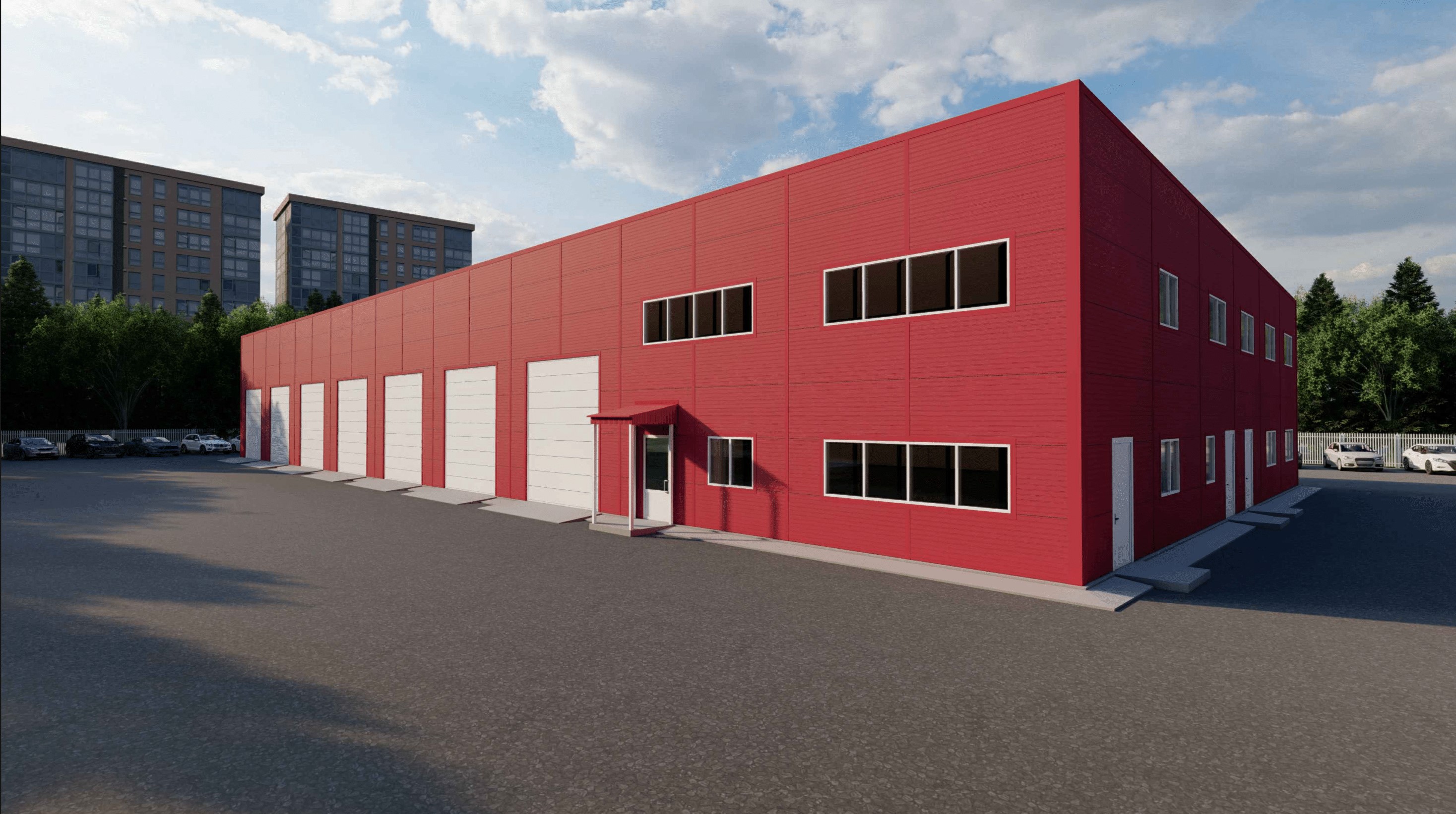 СТО в ХМАО, г. Советский площадью 1296 кв. м. из сэндвич-панелей ...