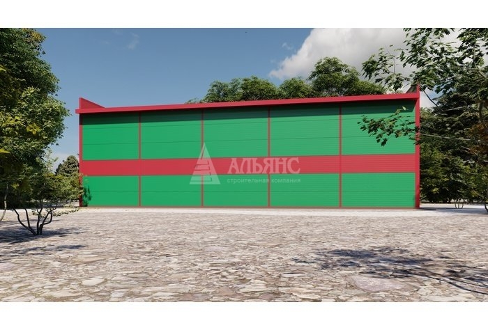 3D визуализация Склад из сэндвич-панелей - фото 4