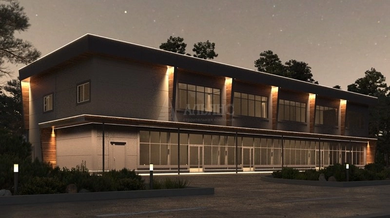 3D визуализация Магазин из сэндвич-панелей - фото 3