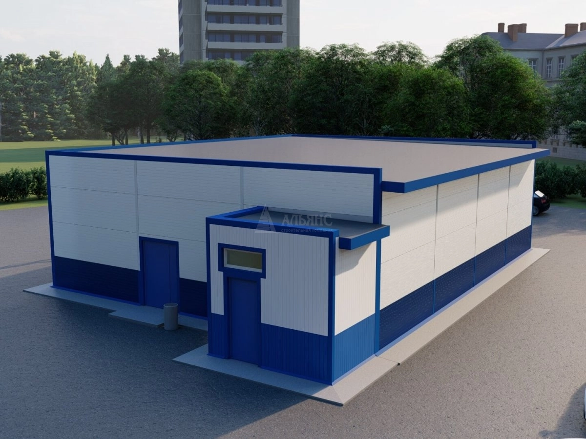 3D визуализация Магазин из сэндвич-панелей - фото 3