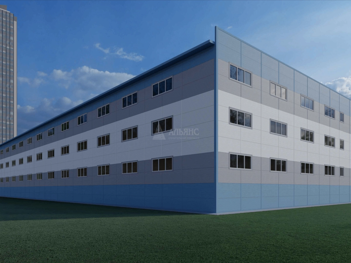 3D визуализация Склад из сэндвич-панелей - фото 5