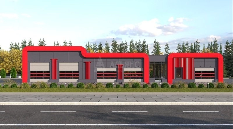 3D визуализация Автомойка из сэндвич-панелей - фото 5