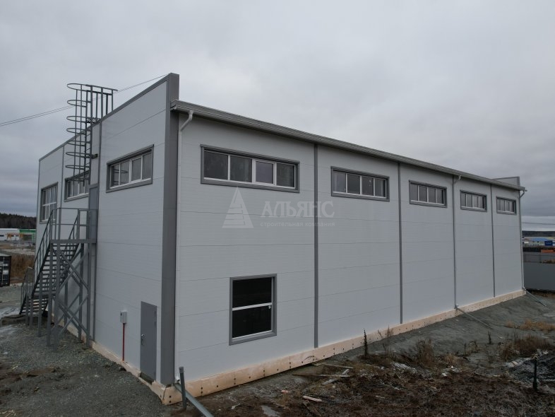 Цех с АБК из сэндвич-панелей - фото 4