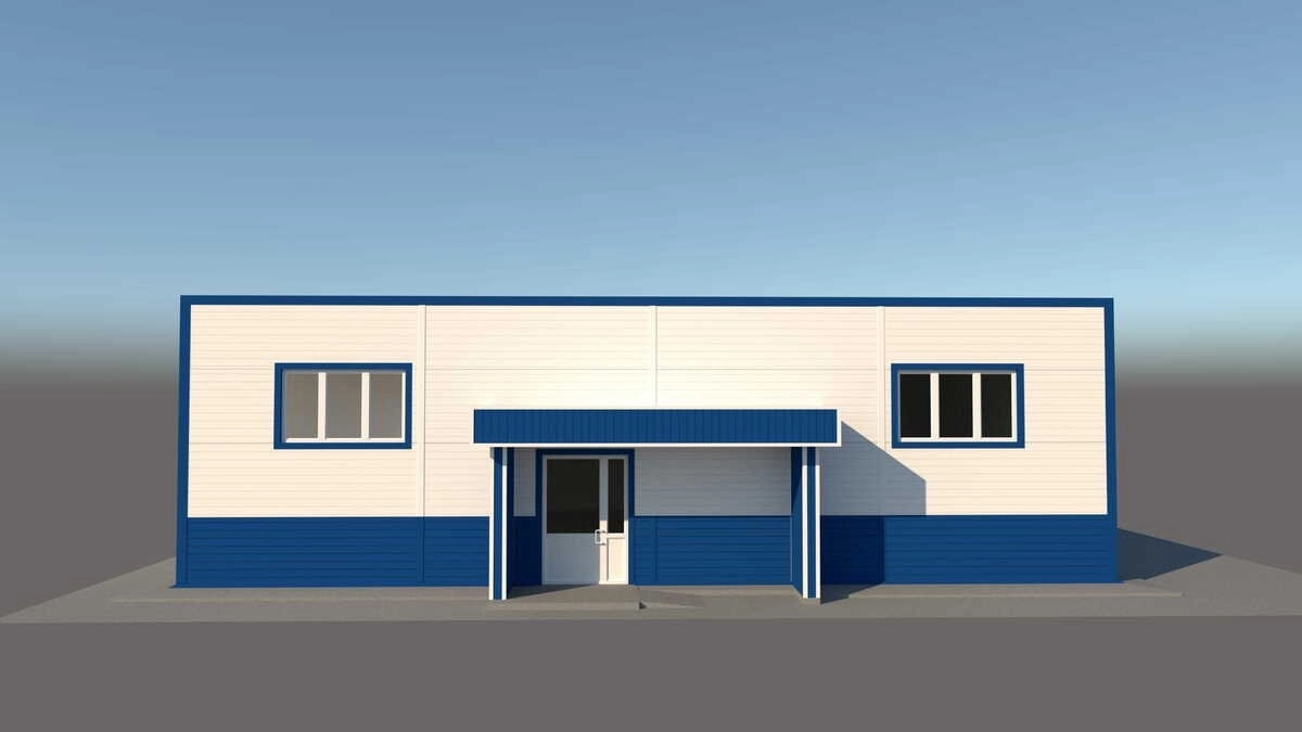 3D визуализация Магазин из сэндвич-панелей - фото 6