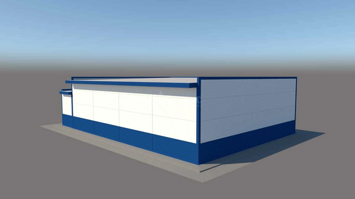 3D визуализация Магазин из сэндвич-панелей - фото 11