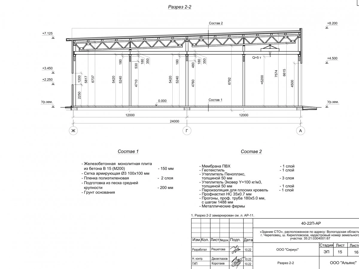 Планировка СТО из сэндвич-панелей -  фото 6